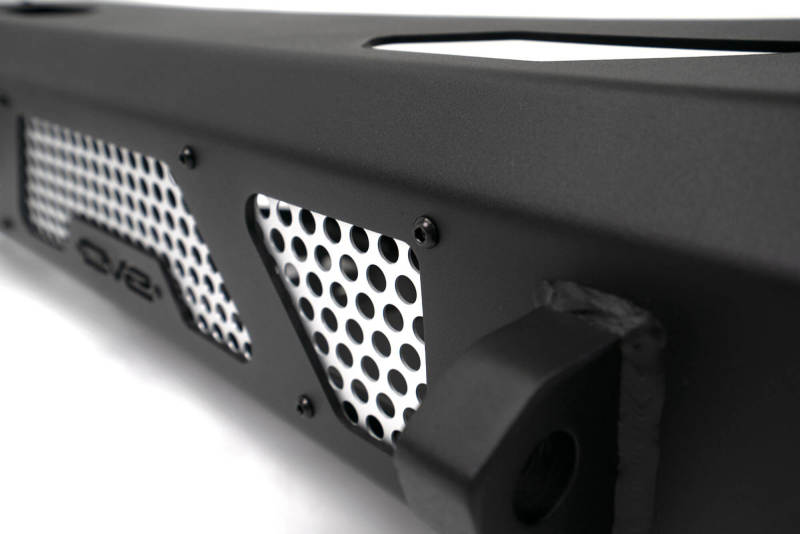 DV8 Offroad 03-09 Lexus GX 470 MTO Series Winch Front Bumper detail showing mesh cutouts for winch access.