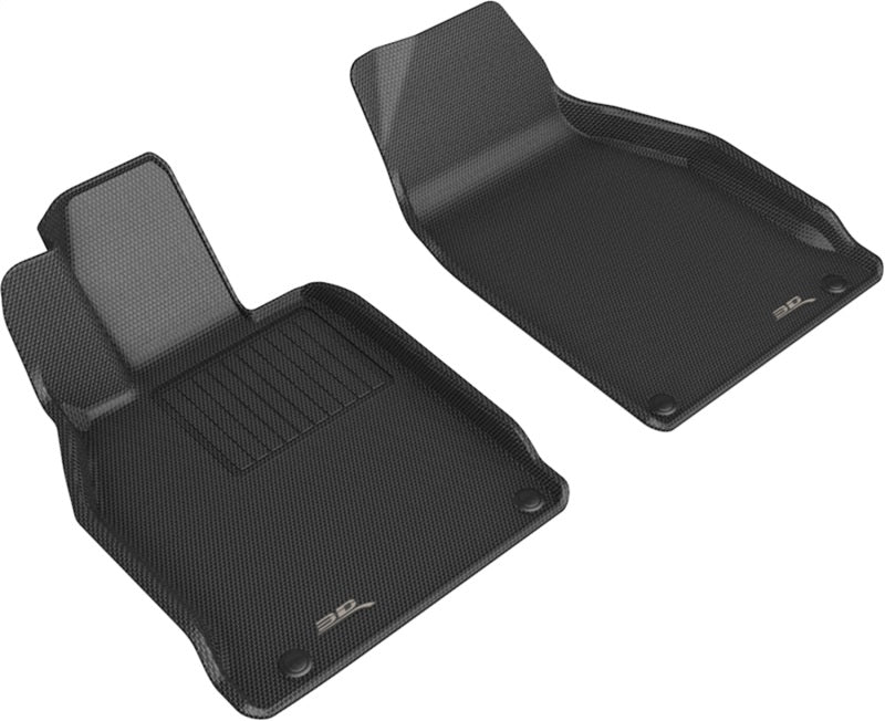 3D MAXpider 12-19 Porsche 911 Conv/S/4/4S/GTS/Targa/Turbo/T/GTZ Kagu 1st Row Floormat - Black Main image