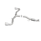 MagnaFlow Cat-Back 2015 Alfa Romeo 4C 1.7L SS 2.5in Dual Split Rear 4.in Tips exhaust system kit for performance upgrades.