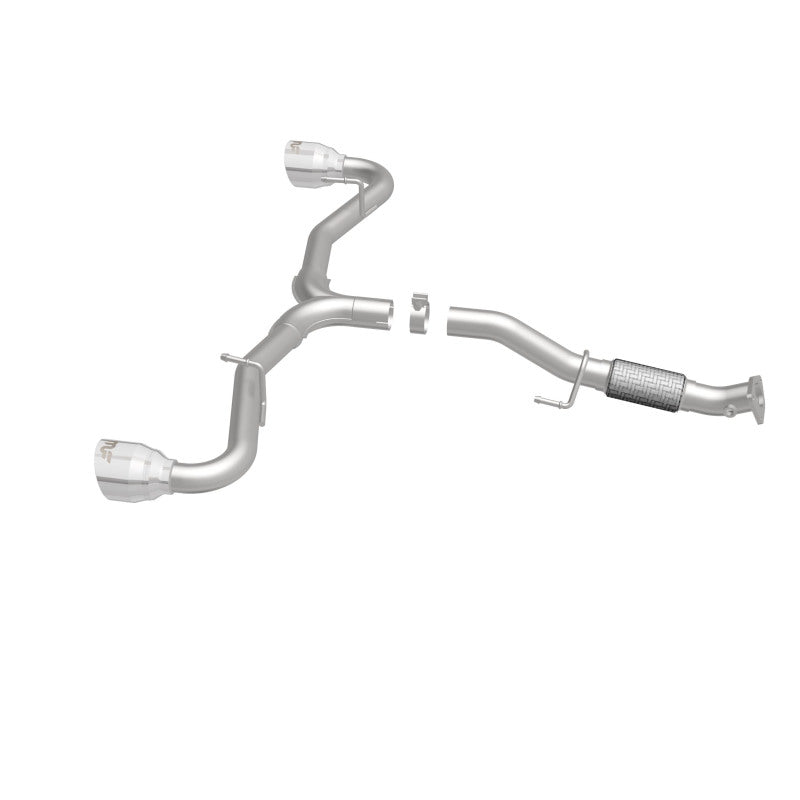MagnaFlow Cat-Back 2015 Alfa Romeo 4C 1.7L SS 2.5in Dual Split Rear 4.in Tips exhaust system kit for performance upgrades.