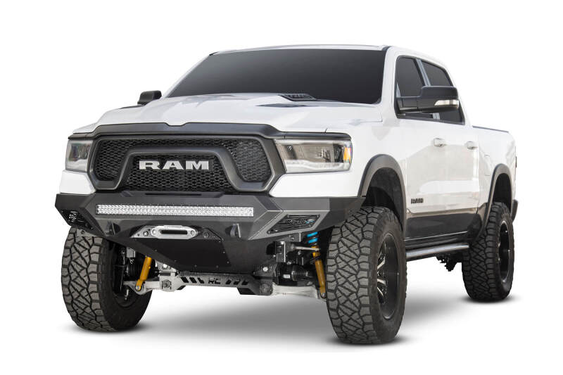 Addictive Desert Designs 2019 Ram Rebel 1500 Stealth Fighter Fr Bumper w/Winch&Parking Sensor Mounts Secondary image