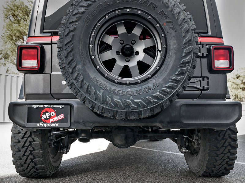 aFe MACH Force-Xp 2.5in 409SS Catback High-Tuck Exhaust 18-21 Jeep (JL) 3.6L 4-Door - Black Tip Secondary image