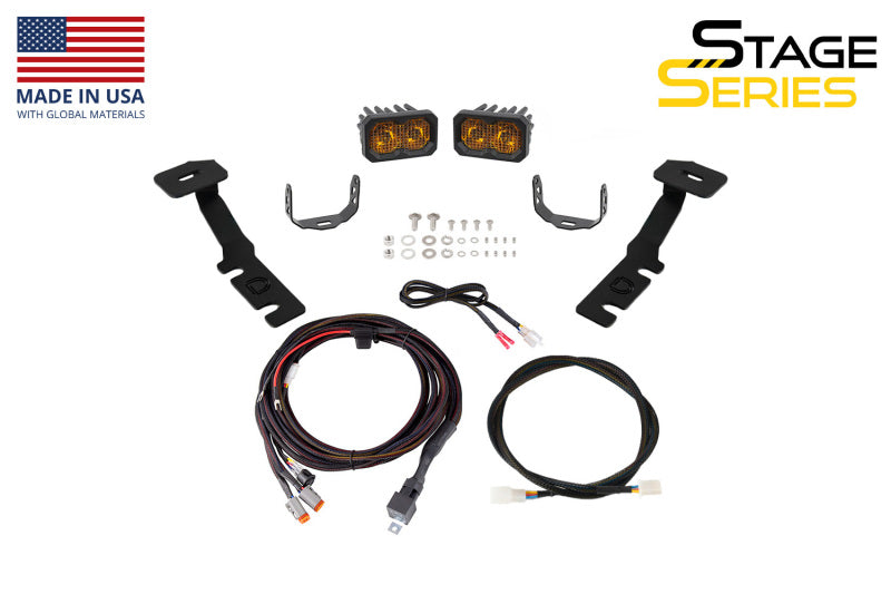Diode Dynamics 19-25 Toyota RAV4 Stage Series Ditch Light Bracket Kit Secondary image