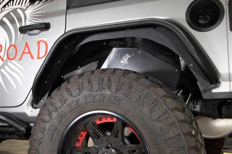 Fishbone Offroad 2018+ Jeep Wrangler JL Front/Rear Set of 4 Aluminum - Blk Powdercoat Inner Fenders Secondary image
