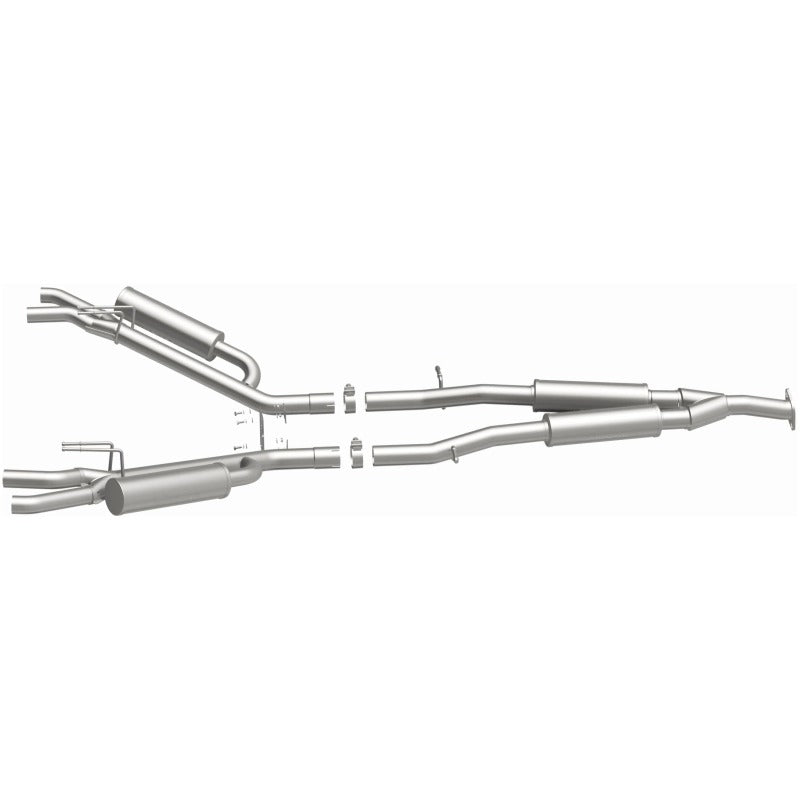 MagnaFlow Cat-Back Competition Exhaust 18-19 Kia Stinger L4-2.0LGAS Quad 2.5in Stainless Tips parts assembly diagram