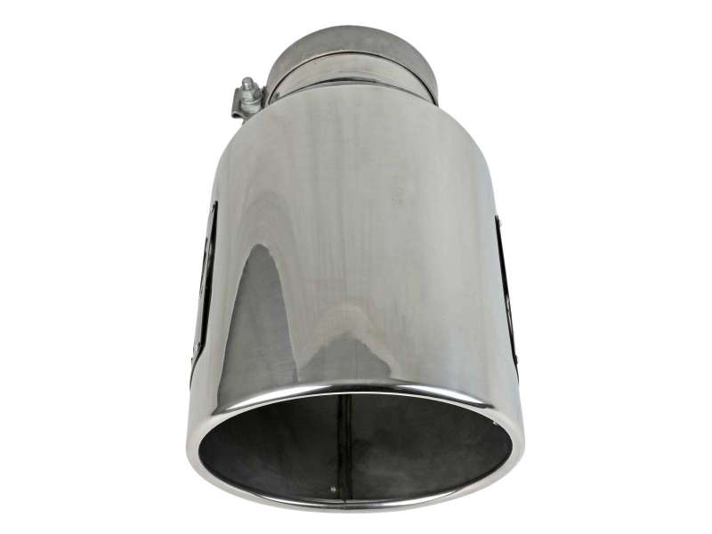 aFe Power Universal 5in Inlet 8in Outlet MACH Force-XP Clamp-On Exhaust Tip - Polished Secondary image