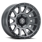 ICON Compression 17x8.5 6x5.5 25mm Offset 5.75in BS 95.1mm Bore Titanium Wheel for offroad performance upgrades
