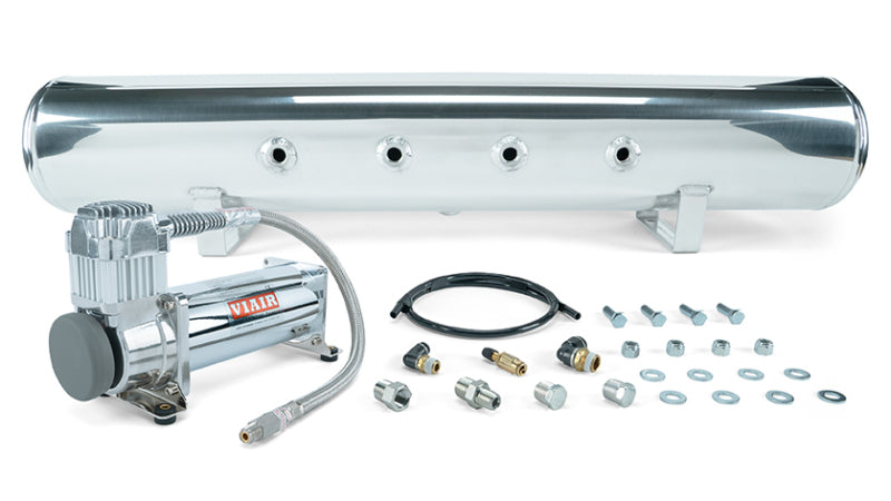 Air Lift Performance 5 Gal Polished Tank & VIAIR 444C Comp - (No Mgmt System Included) with hardware