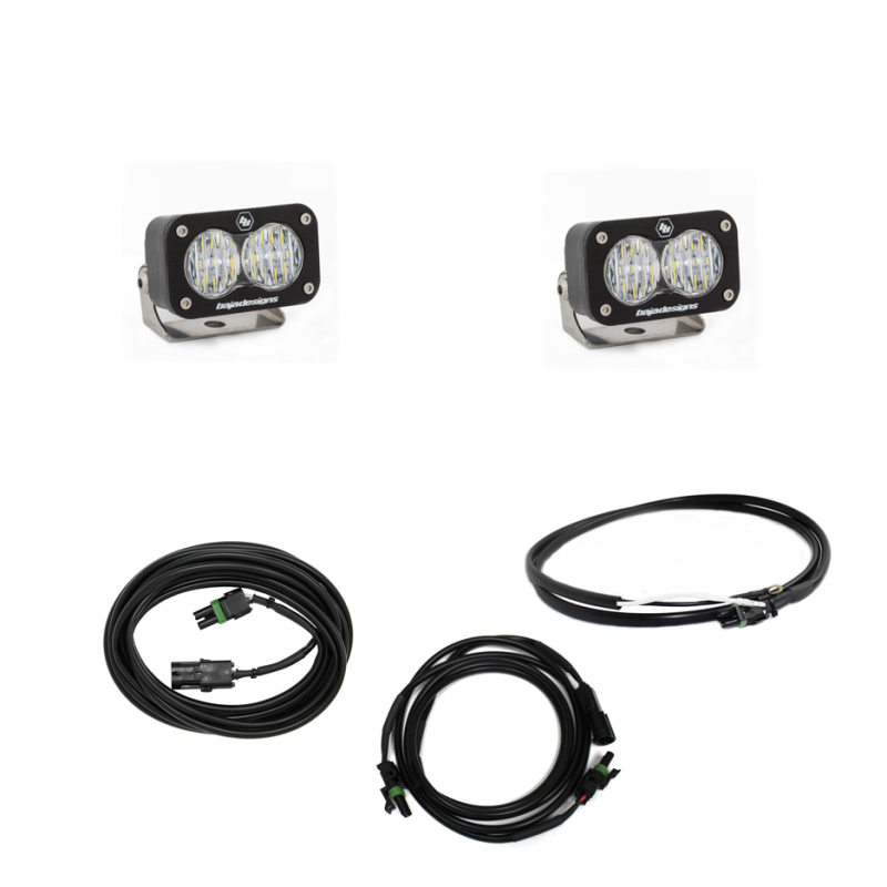 Baja Designs Jeep JL LED Light Kit Reverse Kit w/ Upfitter Dual S2 Sport w/C with wiring harness Main image