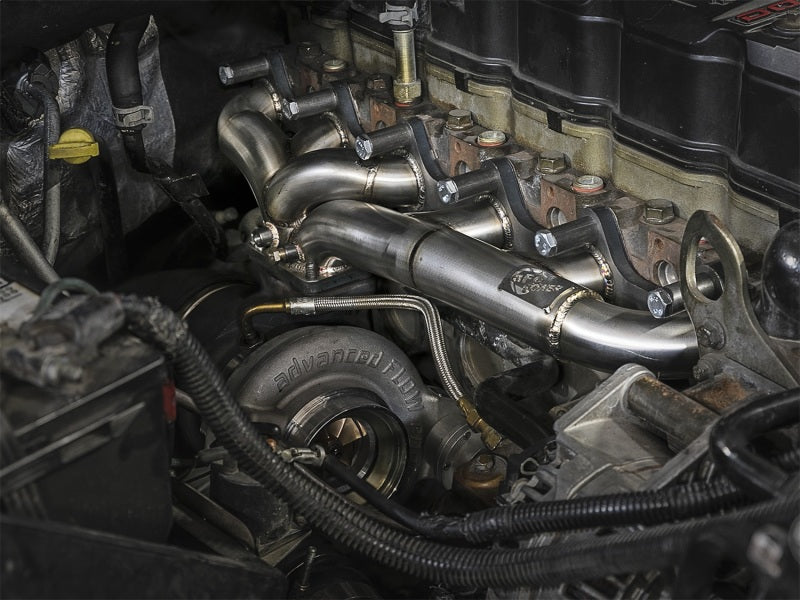 aFe Twisted Steel Header w/ Turbo Manifold 03-07 Dodge Diesel L6-5.9L Secondary image