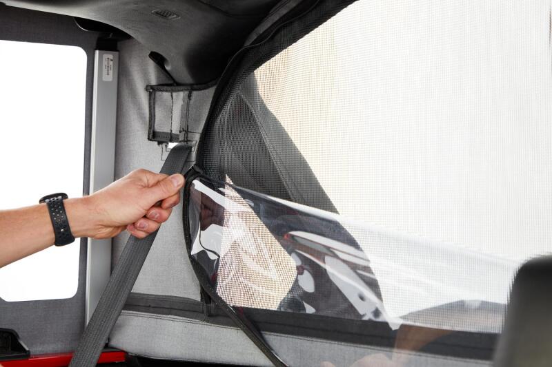 Bestop 18-26 Jeep Wrangler JL 4-Door Halftop Soft Top (Black Diamond) Secondary image