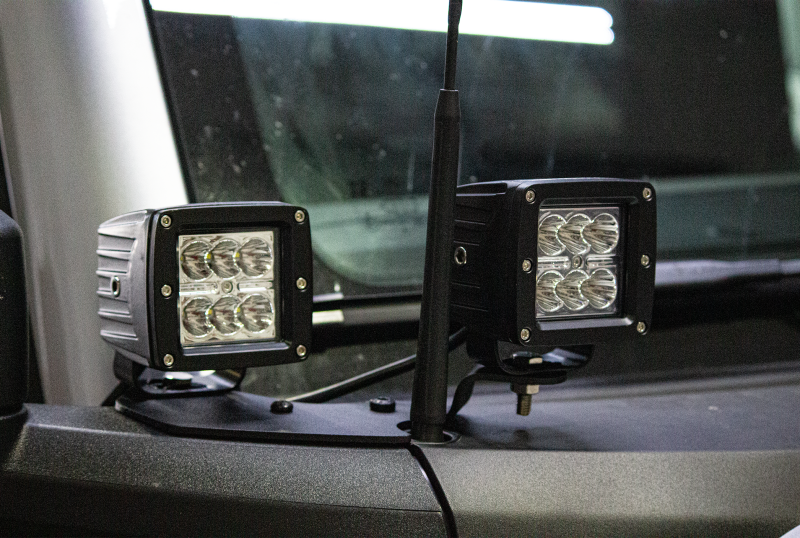 Fishbone Offroad 2021+ Ford Bronco Light Brackets - Black Secondary image