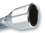 Borla 2.5in Inlet 4.5in Round Rolled Angle Cut Phantom X 7.75in Long Embossed Universal Exhaust Tips for offroad performance upgrades.