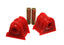 Energy Suspension 97-03 Jeep Wrangler Red Motor Mount Set (2 pc set) for offroad performance upgrades.