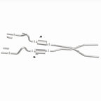 MagnaFlow SYS C/B 67-70 Mustang 2.50inch w/Tru-X exhaust system components for improved performance.