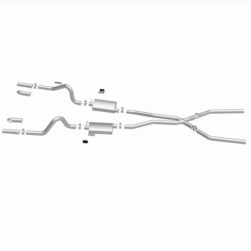MagnaFlow SYS C/B 67-70 Mustang 2.50inch w/Tru-X exhaust system components for improved performance.