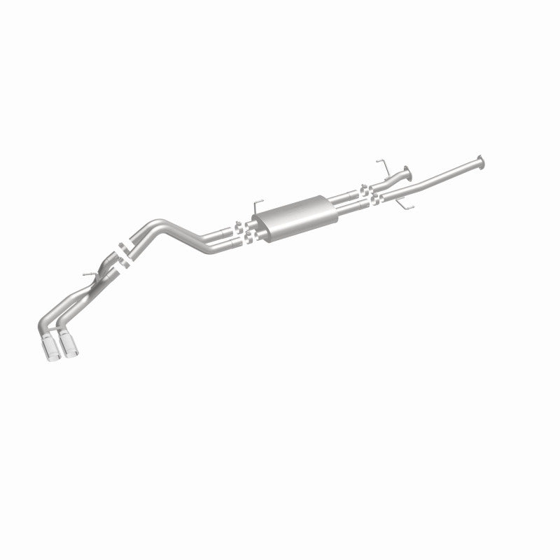 MagnaFlow 14 Toyota Tundra V8 4.6L/5.7L Stainless C/b Exhaust Dual same side pass. rear tire image