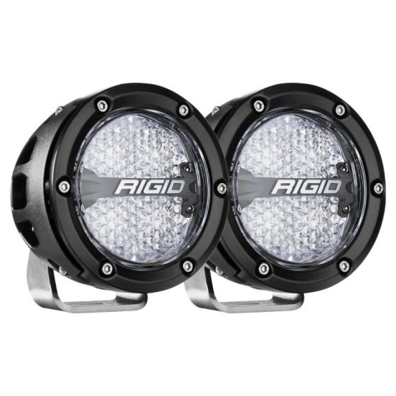 Rigid Industries 360-Series 4in LED Off-Road Diffused Beam - RGBW Backlight (Pair) Secondary image