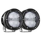 Rigid Industries 360-Series 4in LED Off-Road Diffused Beam - RGBW Backlight (Pair) for offroad lighting and electrical.