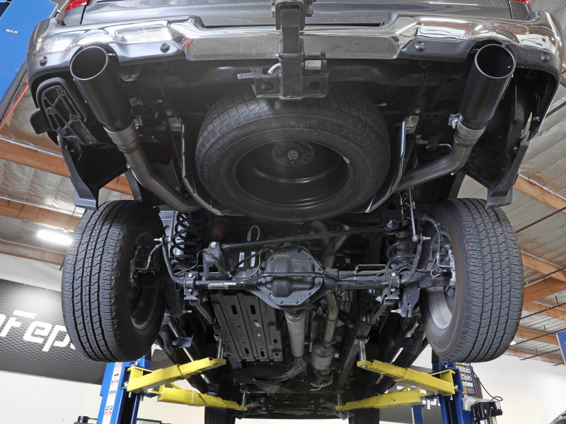 aFe Large Bore-HD 3in 409SS DPF-Back Exhaust System w/ Polished Tip RAM 1500 20-21 V6-3.0 Secondary image