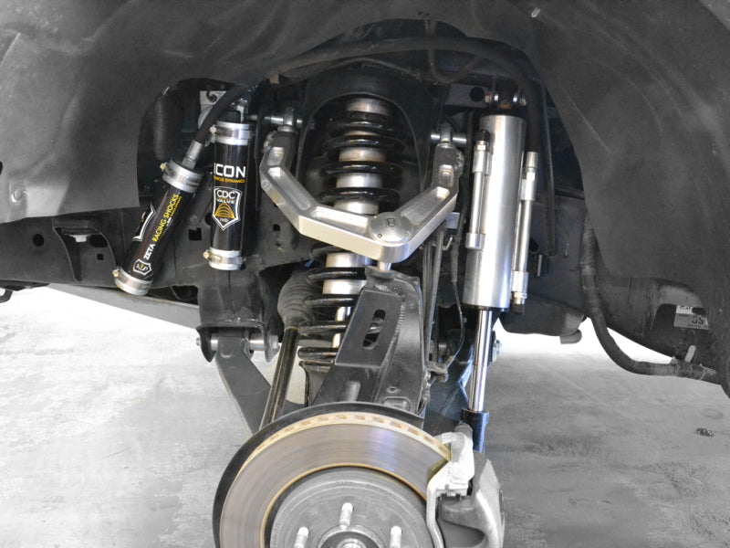 ICON 10-14 Ford Raptor Front 3.0 Series Shocks VS RR CDCV Coilover Kit - Driver Side installed view