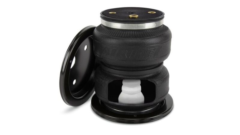 Air Lift 21-24 Ford F-150 Raptor GEN III 4WD Load Lifter 5000 Air Spring Kit w/ Cradle with black air spring.