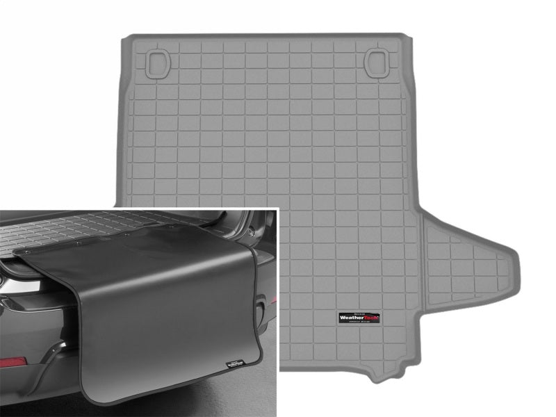 WeatherTech 24-26 Porsche Panamera Trunk Cargo Liner w/Bumper Protector - Grey Secondary image