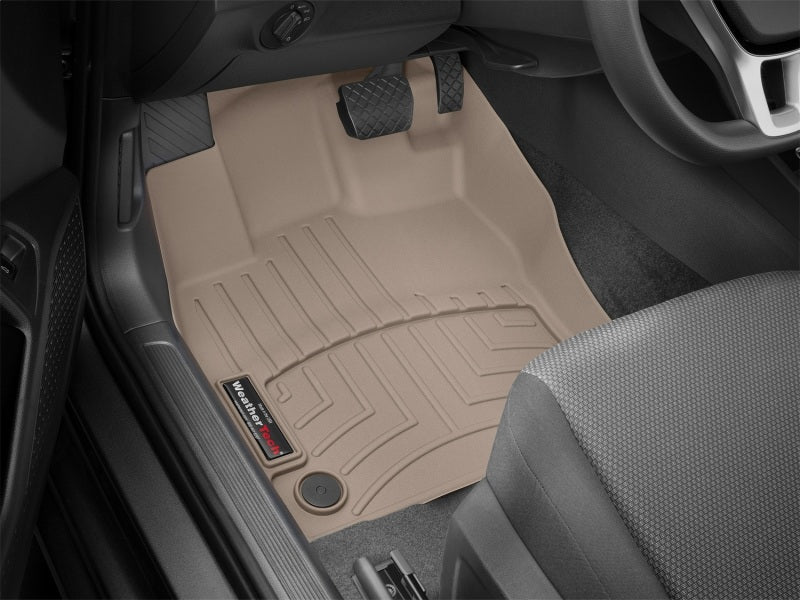 WeatherTech 2019+ Volkswagen Jetta Front FloorLiner - Tan (Automatic Trans Only) Secondary image