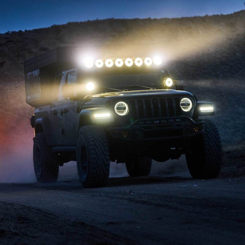 KC HiLiTES Gravity Titan LED Light Bar - 50in. (8-Light) on Jeep