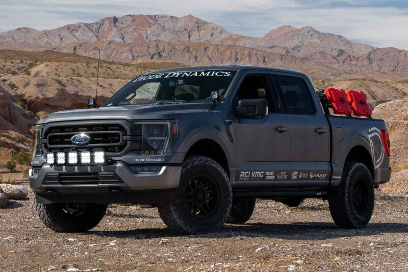 Diode Dynamics 21-22 Ford F-150 SS5 Grille CrossLink Lightbar Kit - Sport - White Combo Secondary image