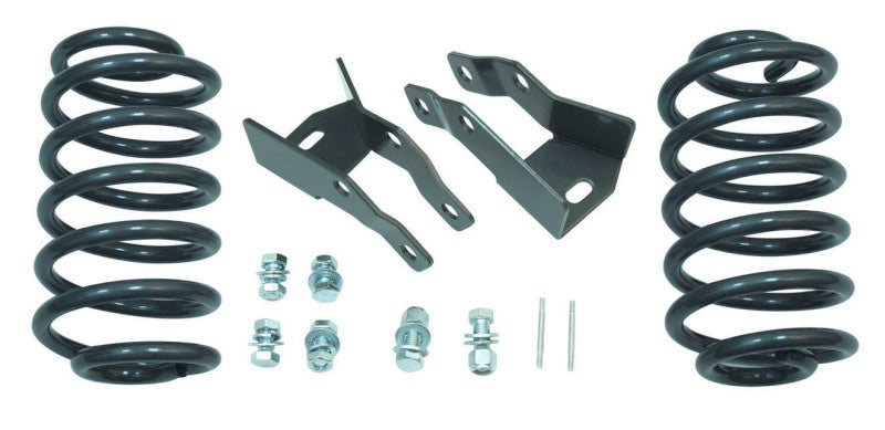 MaxTrac 07-14 GM C/K1500 SUV 2WD/4WD 4in Rear Lowering Kit parts including drop springs and hardware. Main image