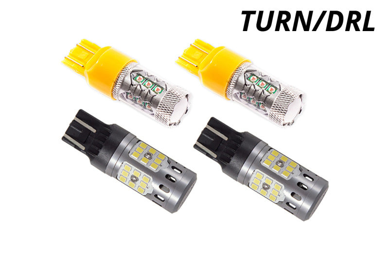 Diode Dynamics JL Wrangler Front Turn Stage 1 (7443 LED Bulb HP48 - White and - Amber) Secondary image