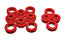 Energy Suspension 87-96 Dodge Dakota 2WD Red Body (Cab) Mount Set for offroad performance upgrades