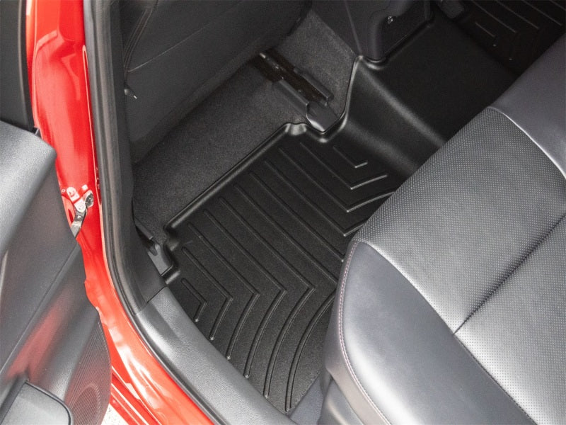 WeatherTech 23-24 Toyota Prius Prime 2nd Row Rear FloorLiner - Black Secondary image