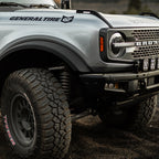 Camburg Ford Bronco 21-23 KINETIK V2 Performance Billet Uniball Upper Arms on offroad vehicle with General Tire