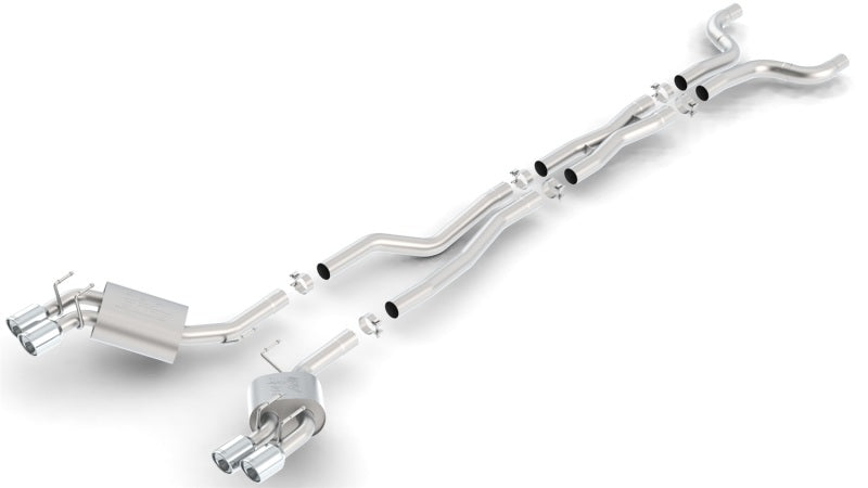 Borla 12-14 Chevrolet Camaro ZL1 Coupe 6.2L 8cyl AT/MT 6spd RWD Aggressive ATAK Catback Exhaust system components