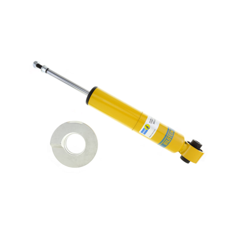 Bilstein B6 Series HD 46mm Monotube Shock Absorber - Lower-Eye 12.1mm, Upper-Stem, Yellow for offroad performance upgrades.