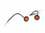 Fishbone Offroad Amber LEDs 3/4In Pair for Jeep Wrangler