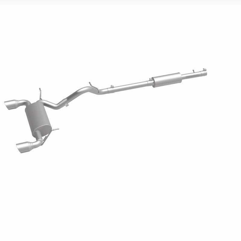 MagnaFlow Cat-Back 12-16 Jeep Wrangler GT 3.6L V6 Black Tips exhaust system for offroad performance upgrades.
