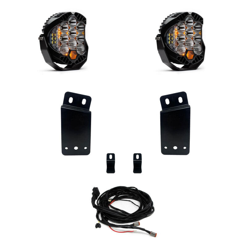 Baja Designs 21+ Dodge Ram TRX LP9 Series Bumper Kit with offroad lighting components