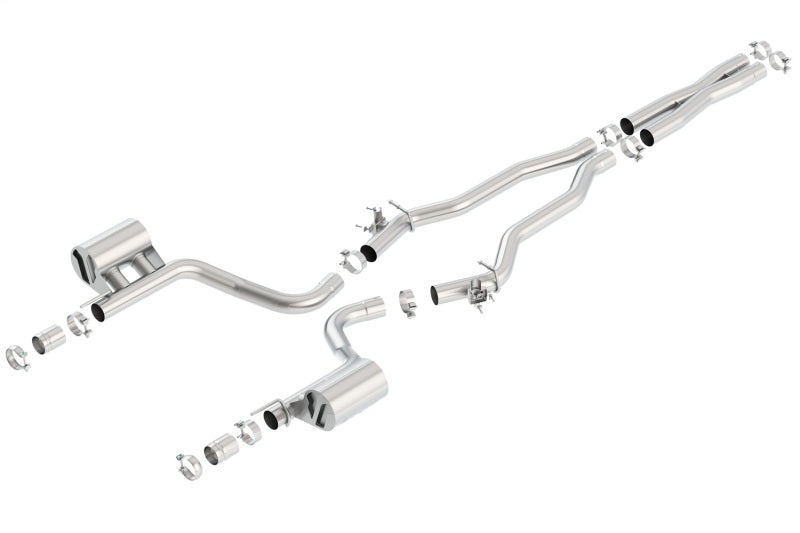 Borla 15-16 Dodge Challenger Hellcat 6.2L V8 ATAK w/ Valve Simulator CB Exhaust Factory Valance parts Main image