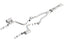 Borla 15-16 Dodge Challenger Hellcat 6.2L V8 ATAK w/ Valve Simulator CB Exhaust Factory Valance parts