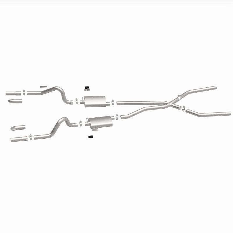 MagnaFlow SYS C/B 67-70 Mustang 2.50inch w/Tru-X parts layout