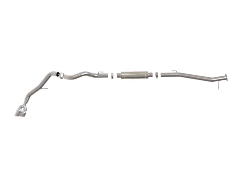 aFe Vulcan Series 3in Stainless Rear-Side Exit Exhaust Sys Polished Ford Ranger Raptor 22-26 L4-2.0L Secondary image
