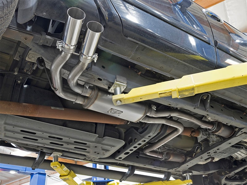 aFe Rebel Series 3in SS Cat-Back Exhaust System w/ Polished Tip 04-15 Nissan Titan V8 5.6L Secondary image