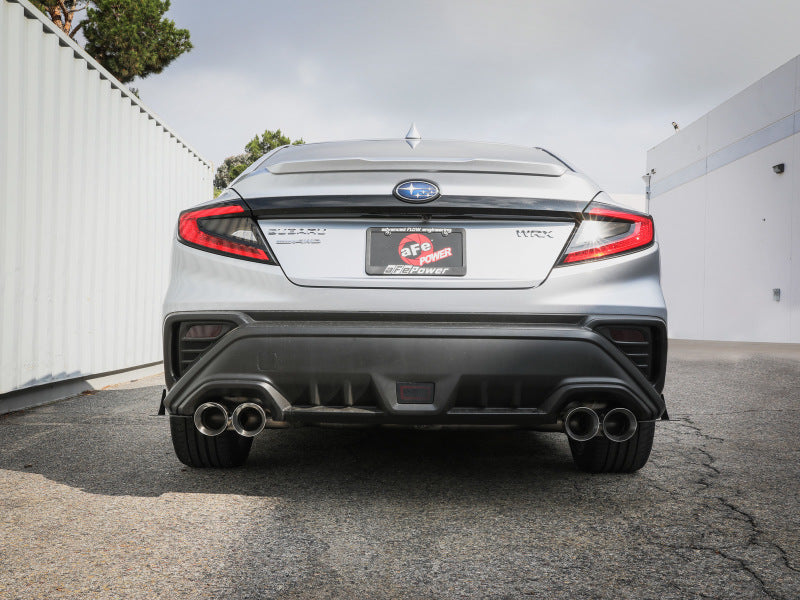 aFe POWER Takeda 3in to 2-1/2in 304 SS Cat-Back Exhaust w/ Polished Tips 22-23 Subaru WRX H4-2.4L(t) Secondary image
