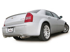 Borla 06-10 Dodge Charger SRT8 / 05-10 Chrysler 300 C SRT8 Aggressive ATAK Catback Exhaust installed on a silver car.