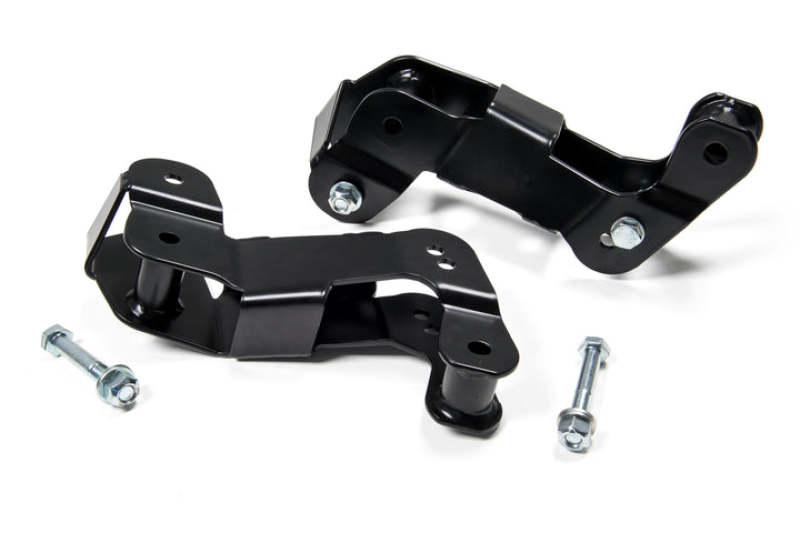 JKS Manufacturing 07-18 Jeep Wrangler JK Control Arm Correction Brackets 2-4.5in Lift - Front with bolts Main image