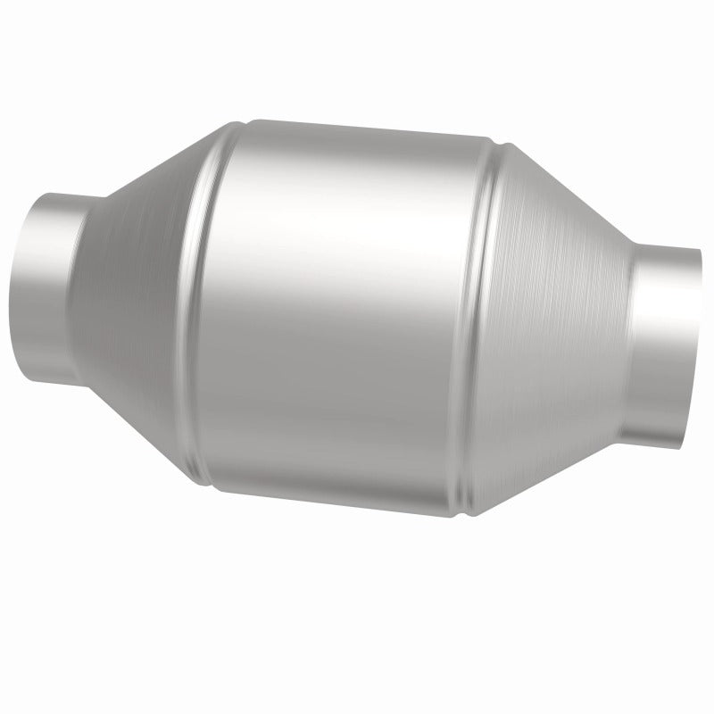 MagnaFlow Conv Univ 2.5in Inlet/Outlet Center/Center Round 3in Body L x 5in W x 8.75in Overall L catalytic converter