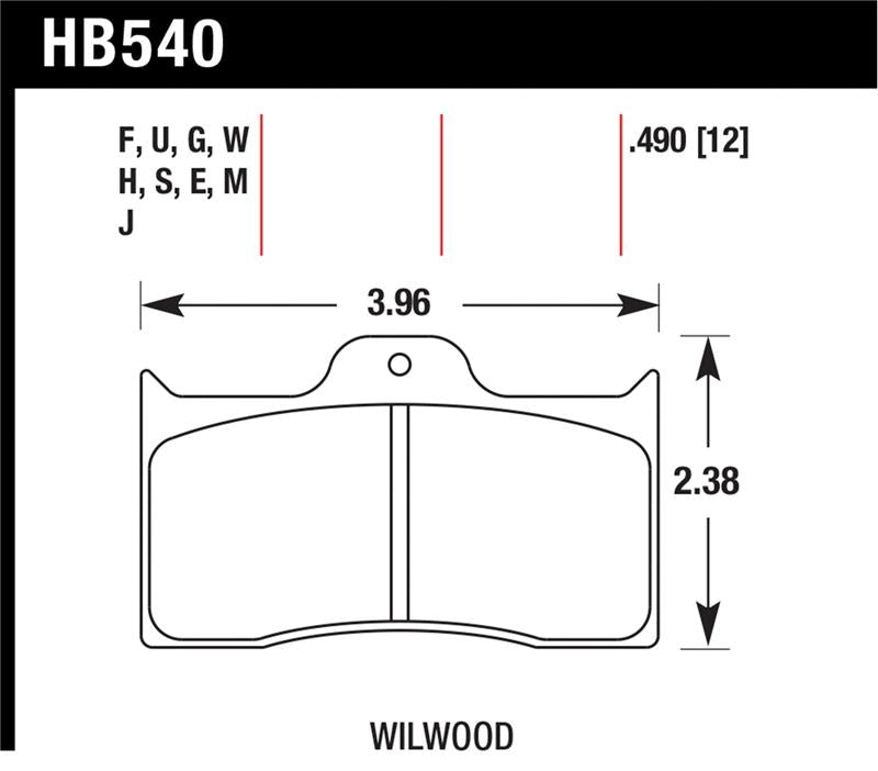Hawk Wilwood DTC-30 Brake Pads Secondary image